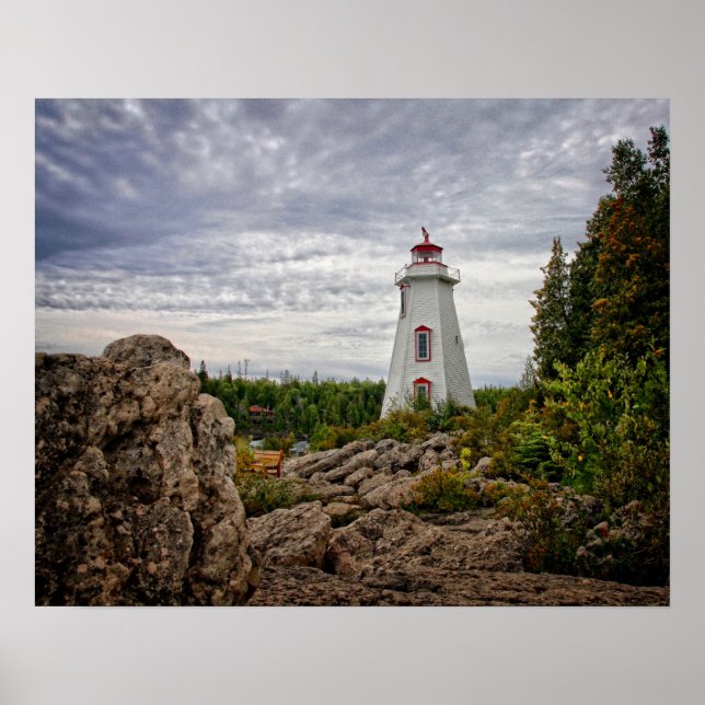 Poster Les phares | Big Tub Harbour Tobermory Ontario (Devant)