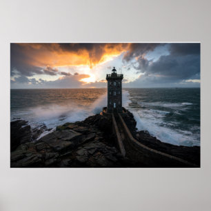 Poster Les phares Le Conquet Le Phare Kermorvan