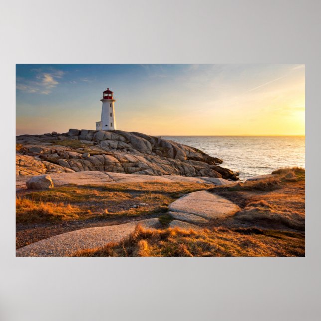 Poster Les phares | Peggy's Cove Nouvelle-Écosse (Devant)