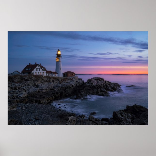 Poster Les phares | Phare du Cap Elizabeth Maine (Devant)