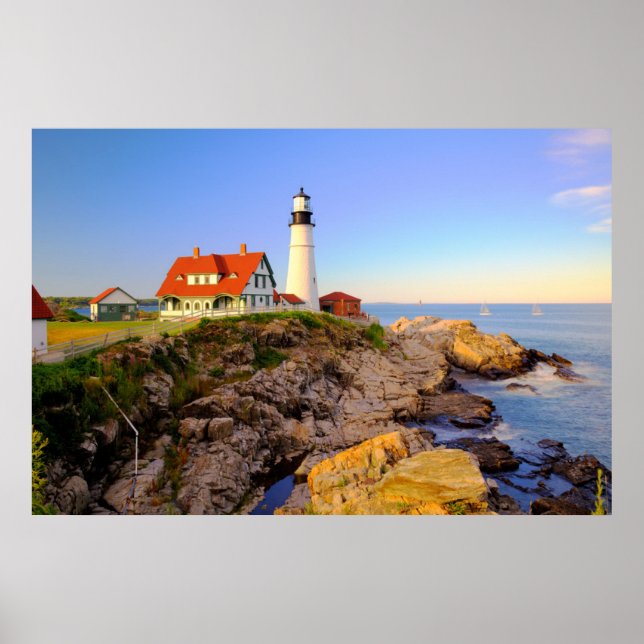 Poster Les phares | Rockport Lighthouse Maine (Devant)