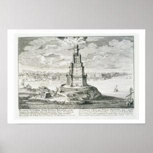 Poster Les Pharos d'Alexandrie, assiette 9 de 'Entwurf ei