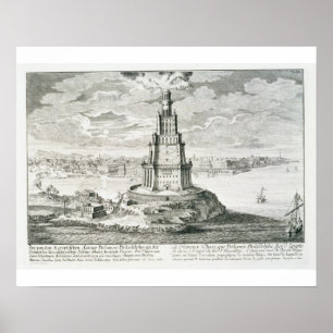 Poster Les Pharos d'Alexandrie, assiette 9 de 'Entwurf ei