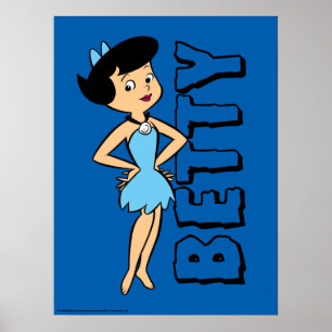 Poster Les Pierrafeu   Betty Rubble