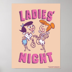 Poster Les Pierrafeu Betty & Wilma - La nuit des dames