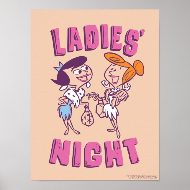 Poster Les Pierrafeu | Betty & Wilma - La nuit des dames (Devant)