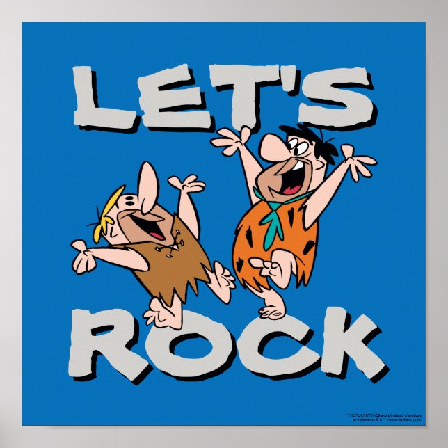 Poster Les Pierrafeu | Fred & Barney - Let's Rock (Devant)