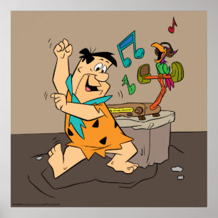 Poster Les Pierrafeu   Fred Flintstone Dancing