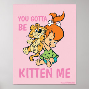 Poster Les Pierrafeu   Galets et son tigre