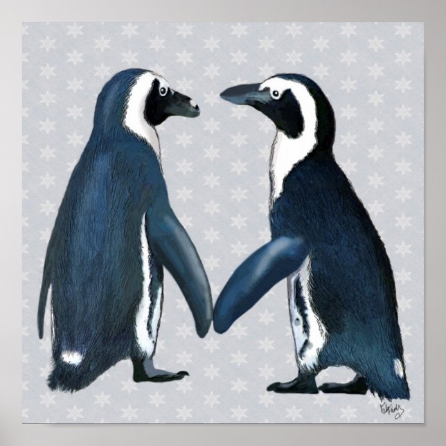 Poster Les pingouins amoureux (Devant)