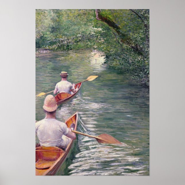 Poster Les pirogues, 1878 (Devant)