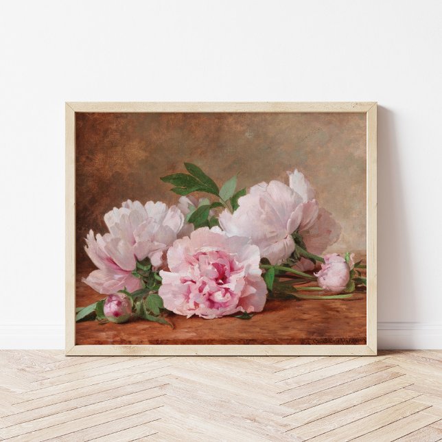 Poster Les pivoines | Alexandre Gamba de Preydour (Créateur téléchargé)