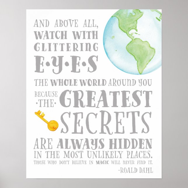Poster Les plus grands secrets sont toujours cachés Roald (Devant)