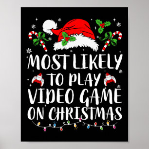 Poster Les Plus Probables De Jouer Jeu Vidéo Sur La Famil