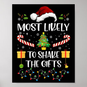 Poster Les Plus Susceptibles De Secouer Les Cadeaux Corre