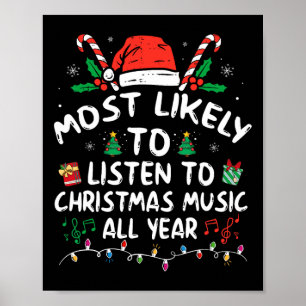 Poster Les plus susceptibles d'écouter de la musique de N