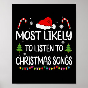 Poster Les plus susceptibles d'écouter des chansons de No