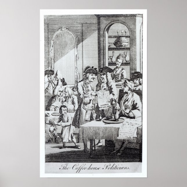 Poster Les politiciens du Café (Devant)