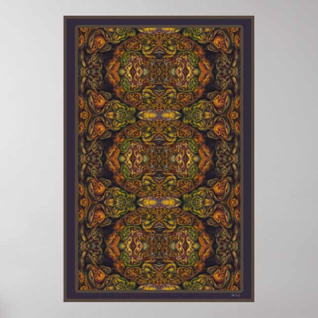 Poster Les portails de l'Oracle tridimensionnel (Devant)