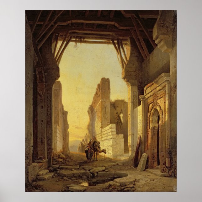 Poster Les portes de El Geber au Maroc (Devant)