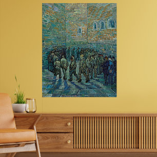 Poster Les Prisonniers faisant de l'exercice de Vincent v