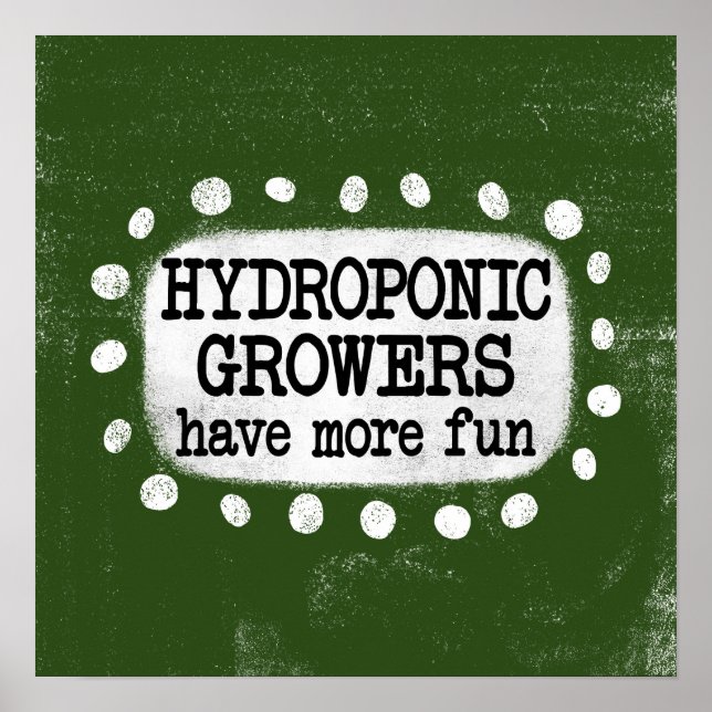 Poster Les Producteurs Hydroponiques Ont Plus Amusants Po (Devant)