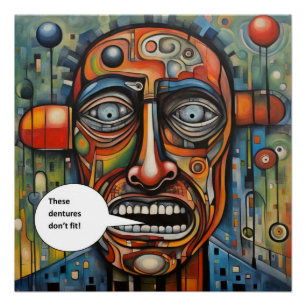 Poster Les prothèses dentaires ne conviennent pas