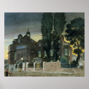 Poster Les puits de Sadler, 1826 (gravure colorée)