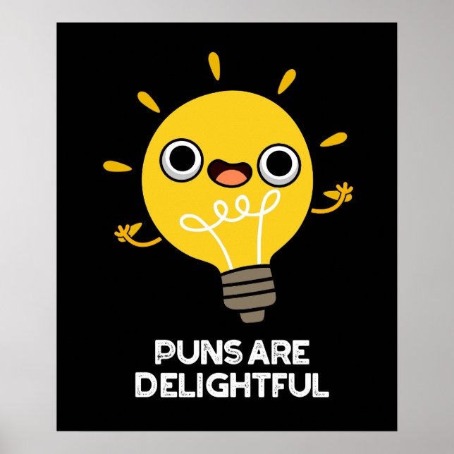 Poster Les Puns Sont Délicatement Amusants Puce Amusant J (Devant)