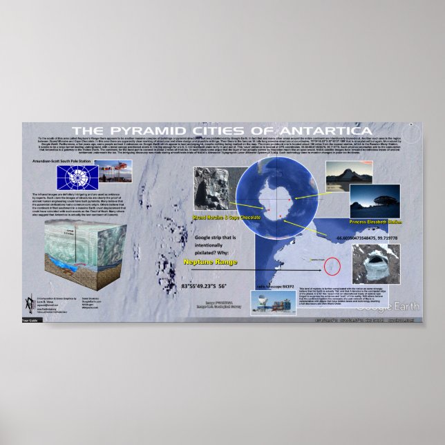 Poster Les pyramides de l'Antarctique (Devant)