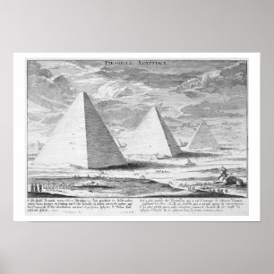 Poster Les Pyramides d'Egypte, plaque 4 de 'Entwurf einer