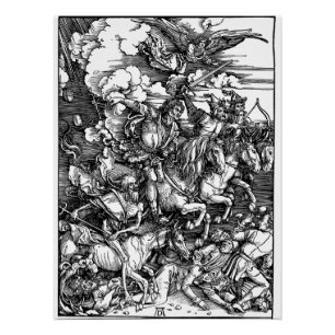Poster Les quatre cavaliers (Durer 1511)