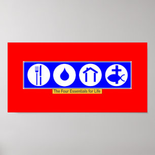 Poster Les quatre fondamentaux de la vie