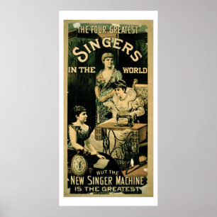 Poster 'Les quatre plus grands chanteurs au monde, mais