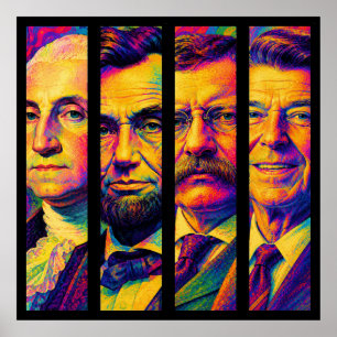 Poster Les Quatre Présidents 