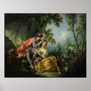 Poster Les Quatre Saisons, Printemps - François Boucher