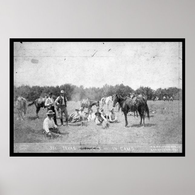 Poster Les Rangers du Texas au camp (Devant)
