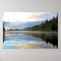 Les réflexions du début du matin Paysage