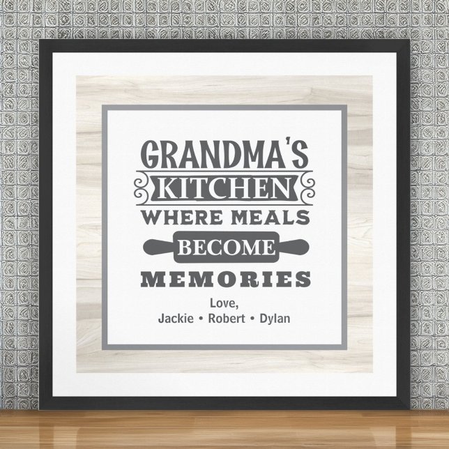 Poster Les repas de grand-mère deviennent des souvenirs (Créateur téléchargé)