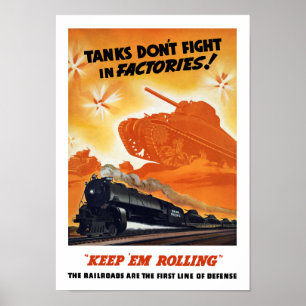 Poster Les réservoirs ne combattent pas dans les usines