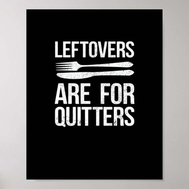 Poster Les Restes De Thanksgiving Sont Pour Quitters Clas (Devant)