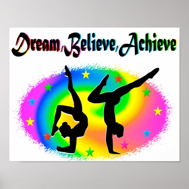POSTER LES RÊVES DE GYMNASTIQUES DEVIENNENT VRAIS (Devant)
