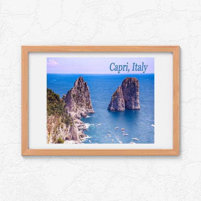 Poster Les Roches Faraglioni de Capri, Italie (Créateur téléchargé)