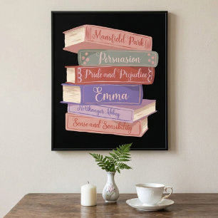 Poster Les romans de Jane Austen V