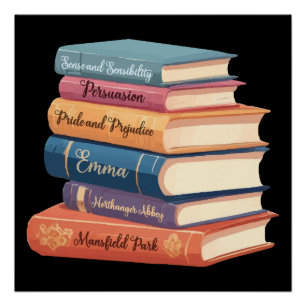 Poster Les romans de Jane Austen VII