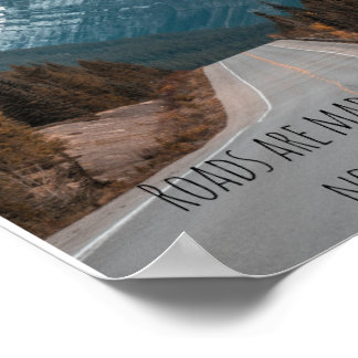 Poster Les routes sont faites pour l'affiche Voyages
