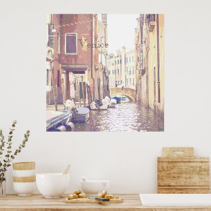Poster Les rues arrières de Venise Style Voyage