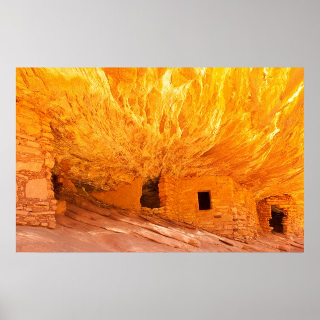 Poster Les ruines indiennes d'Anasazi (Devant)