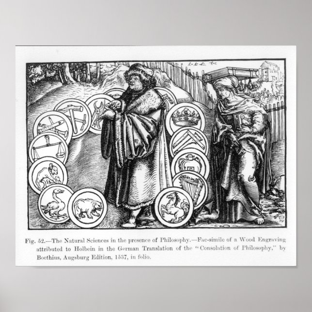 Poster Les sciences naturelles en présence de (Devant)