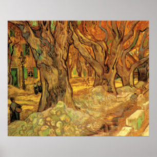 Poster Les sens de la route par Vincent van Gogh